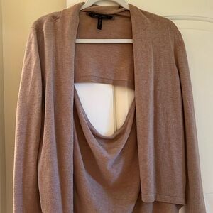 sweater with open back